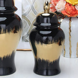 Maxbell Jar Vase with Lid Ginger Jar for Festivals Table Centerpieces Dining Room Large