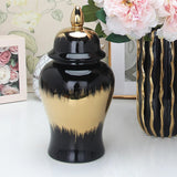 Maxbell Jar Vase with Lid Ginger Jar for Festivals Table Centerpieces Dining Room Large