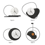 Maxbell Acrylic Wall Clock Hanging Collection Decors for Office Living Room Bedroom Style A