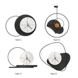Maxbell Acrylic Wall Clock Hanging Collection Decors for Office Living Room Bedroom Style A