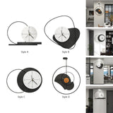 Maxbell Acrylic Wall Clock Hanging Collection Decors for Office Living Room Bedroom Style A