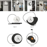 Maxbell Acrylic Wall Clock Hanging Collection Decors for Office Living Room Bedroom Style A