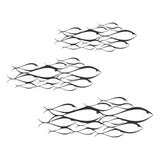 Maxbell Creative Fish Wall Sculpture Decorative Metal for Home Living Room Indoor 43cmx15cm