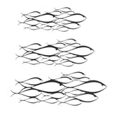Maxbell Creative Fish Wall Sculpture Decorative Metal for Home Living Room Indoor 43cmx15cm