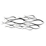 Maxbell Creative Fish Wall Sculpture Decorative Metal for Home Living Room Indoor 66cmx24cm