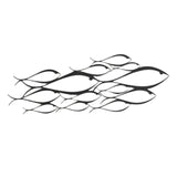 Maxbell Creative Fish Wall Sculpture Decorative Metal for Home Living Room Indoor 66cmx24cm