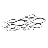 Maxbell Creative Fish Wall Sculpture Decorative Metal for Home Living Room Indoor 66cmx24cm