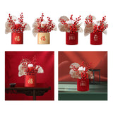 Maxbell Flower Basket Ornament Table Centerpiece Flower Arrangement for Hotel Decor style A