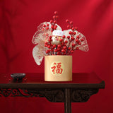 Maxbell Flower Basket Ornament Table Centerpiece Flower Arrangement for Hotel Decor style B