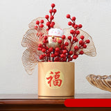 Maxbell Flower Basket Ornament Table Centerpiece Flower Arrangement for Hotel Decor style B