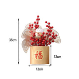 Maxbell Flower Basket Ornament Table Centerpiece Flower Arrangement for Hotel Decor style B