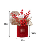 Maxbell Flower Basket Ornament Table Centerpiece Flower Arrangement for Hotel Decor style C