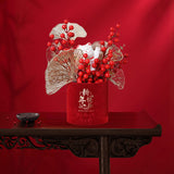 Maxbell Flower Basket Ornament Table Centerpiece Flower Arrangement for Hotel Decor style D