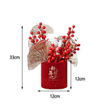 Maxbell Flower Basket Ornament Table Centerpiece Flower Arrangement for Hotel Decor style D