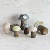 Maxbell 2x Lovely Mushroom Statue Garden Ornament Decoration Indoor Home Patio Green