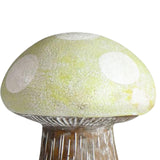 Maxbell 2x Lovely Mushroom Statue Garden Ornament Decoration Indoor Home Patio Green