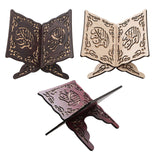 Maxbell Wooden Book Stand Reading Bookshelf Decorative for Gift Sitting Room Cafe Red