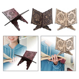 Maxbell Wooden Book Stand Reading Bookshelf Decorative for Gift Sitting Room Cafe Red