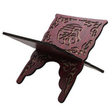 Maxbell Wooden Book Stand Reading Bookshelf Decorative for Gift Sitting Room Cafe Red