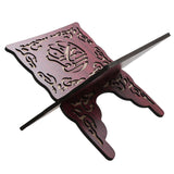 Maxbell Wooden Book Stand Reading Bookshelf Decorative for Gift Sitting Room Cafe Red