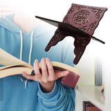 Maxbell Wooden Book Stand Reading Bookshelf Decorative for Gift Sitting Room Cafe Red