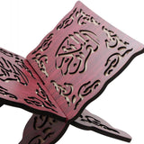 Maxbell Wooden Book Stand Reading Bookshelf Decorative for Gift Sitting Room Cafe Red