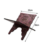 Maxbell Wooden Book Stand Reading Bookshelf Decorative for Gift Sitting Room Cafe Red