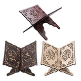 Maxbell Wooden Book Stand Reading Bookshelf Decorative for Gift Sitting Room Cafe Red