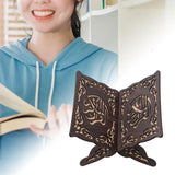 Maxbell Wooden Book Stand Reading Bookshelf Decorative for Gift Sitting Room Cafe Black