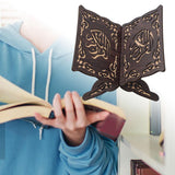 Maxbell Wooden Book Stand Reading Bookshelf Decorative for Gift Sitting Room Cafe Black