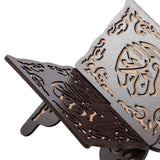 Maxbell Wooden Book Stand Reading Bookshelf Decorative for Gift Sitting Room Cafe Black