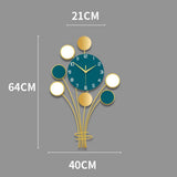 Maxbell Modern Hanging Clocks Battery Operated Non Ticking Wall Clock for Home