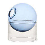 Maxbell Hydroponic Vase Floral Arrangement Decor for Living Room Exhibition New Year Blue Short