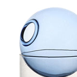 Maxbell Hydroponic Vase Floral Arrangement Decor for Living Room Exhibition New Year Blue Short
