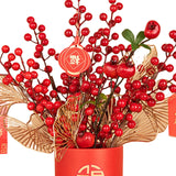 Maxbell Simulation Berries Flowerpot Chinese Party Decor Decorative Gift Table Style f