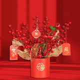 Maxbell Simulation Berries Flowerpot Chinese Party Decor Decorative Gift Table Style f