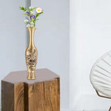 Maxbell Handcrafted Brass Vase Artistic Tabletop Vases for Home Entryway Decoration