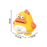 Maxbell Cute Piggy Bank Statue Container Money Box Storage Case for Desktop Decor Yellow Duck