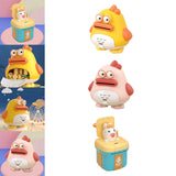 Maxbell Cute Piggy Bank Statue Container Money Box Storage Case for Desktop Decor Yellow Duck