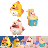 Maxbell Cute Piggy Bank Statue Container Money Box Storage Case for Desktop Decor Yellow Duck