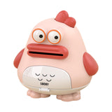 Maxbell Cute Piggy Bank Statue Container Money Box Storage Case for Desktop Decor Pink Duck