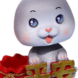 Maxbell New Year Sculpture Living Room Desktop Treasure Bag Resin Statue Figurine Big Eyes 7x11cm