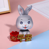 Maxbell New Year Sculpture Living Room Desktop Treasure Bag Resin Statue Figurine Big Eyes 7x11cm
