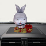Maxbell New Year Sculpture Living Room Desktop Treasure Bag Resin Statue Figurine Squint 7x11cm