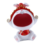 Maxbell Chinese New Year Rabbit Statue Art Figurines Resin for Home Snack Chains Style B