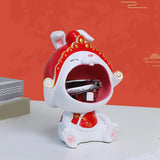 Maxbell Chinese New Year Rabbit Statue Art Figurines Resin for Home Snack Chains Style B