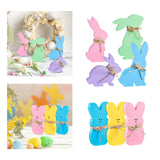 Maxbell Easter Bunny Ornaments Rabbit Shape Ornament for Dorm Living Room three