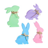 Maxbell Easter Bunny Ornaments Rabbit Shape Ornament for Dorm Living Room Four