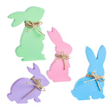 Maxbell Easter Bunny Ornaments Rabbit Shape Ornament for Dorm Living Room Four