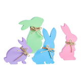 Maxbell Easter Bunny Ornaments Rabbit Shape Ornament for Dorm Living Room Four